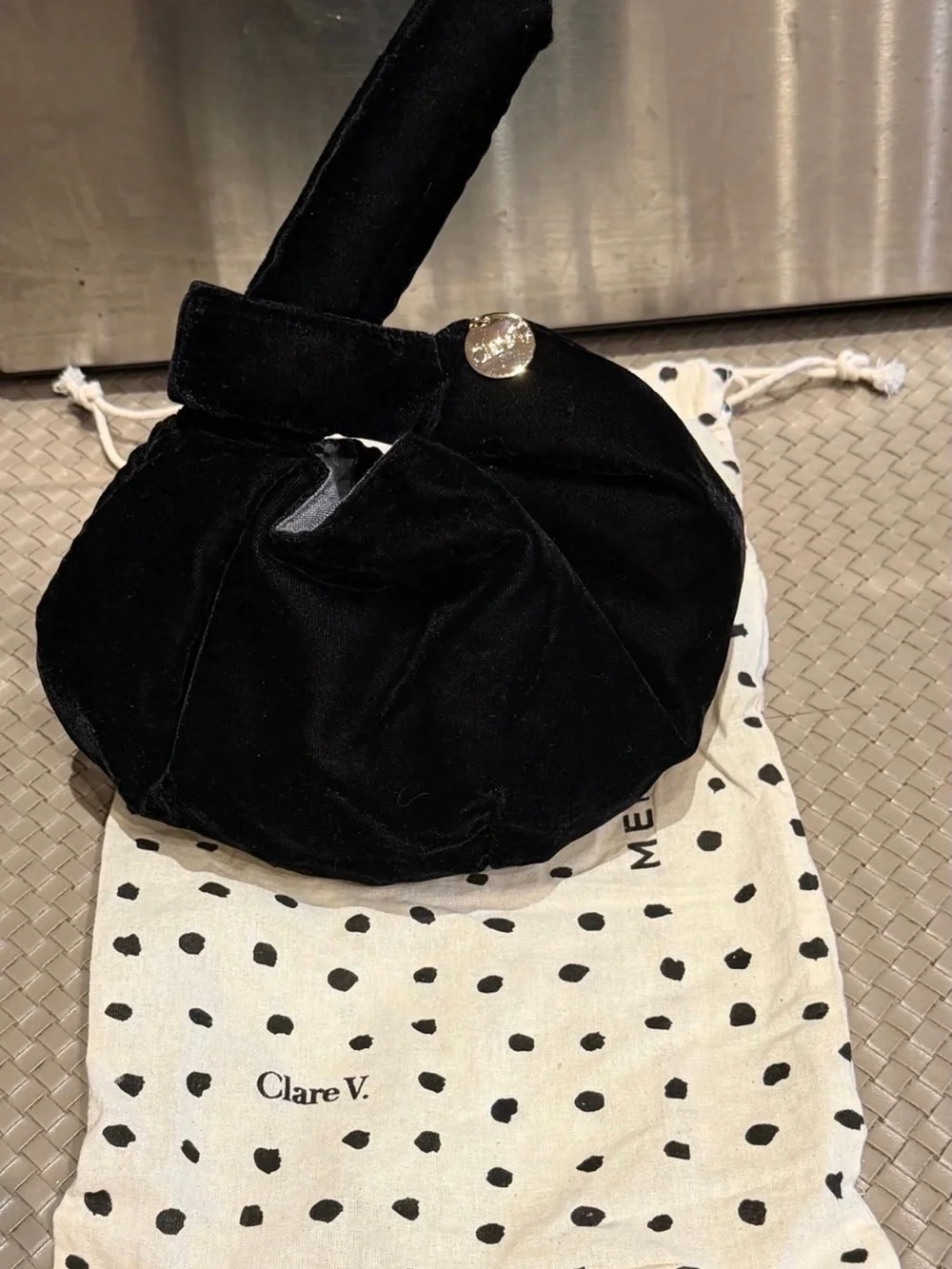Clare V plush black
